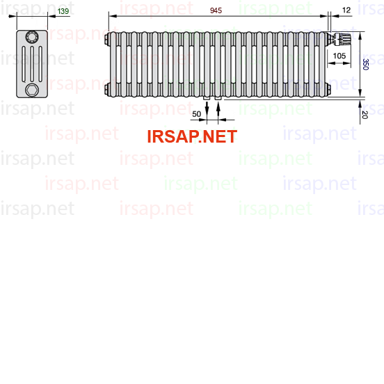 Радиатор IRSAP Tesi 40350/21 T52 CL 01